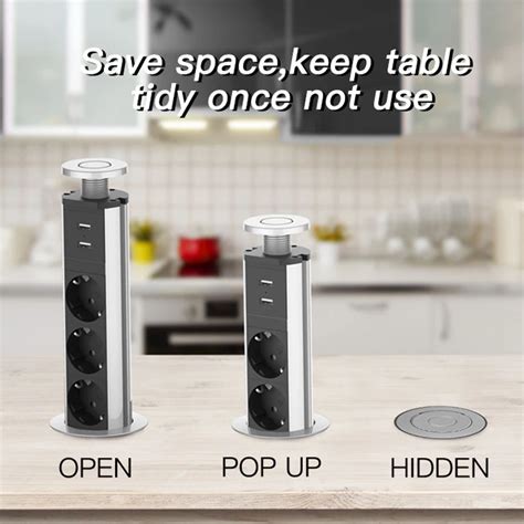 kitchen countertop pop up socket